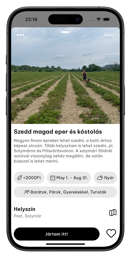 App on iOS and Android.